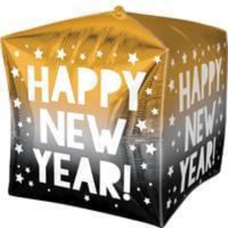 15" Happy New Year Stars Cubez