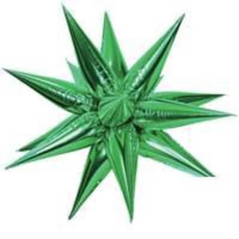 26" Foil Balloon Starburst - Green