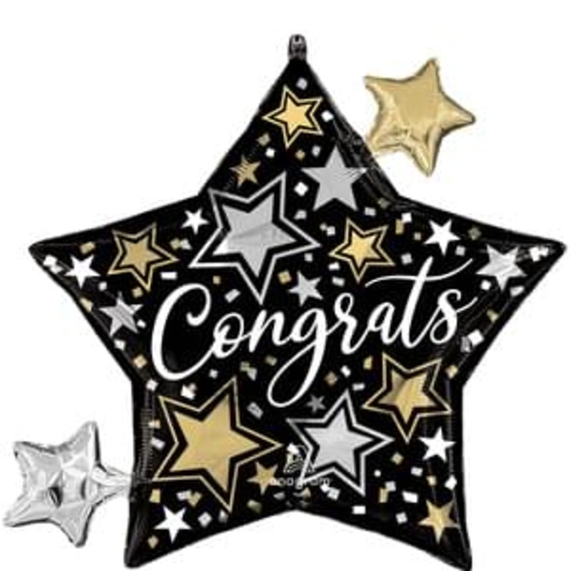 27" Congrats Star Super Shape