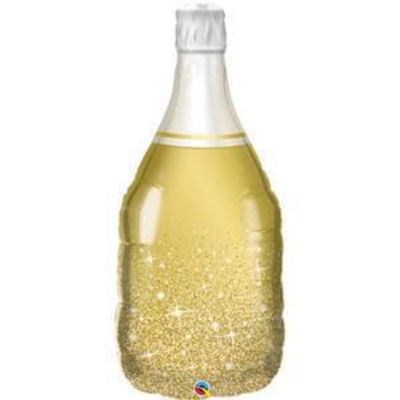 39" Golden Bubbly Wine Bottle