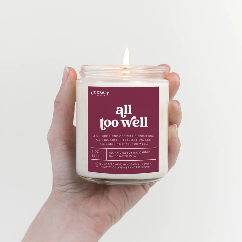 All Too Well Scented Candle: Standard