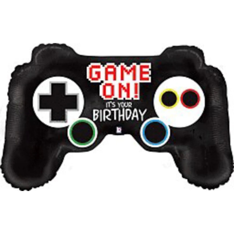 Betallic Game Controller Birthday 32 inch Shaped Foil Balloon