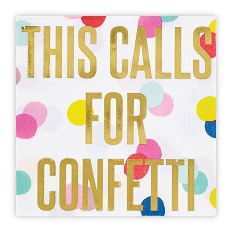 Beverage Napkins - This Calls For Confetti