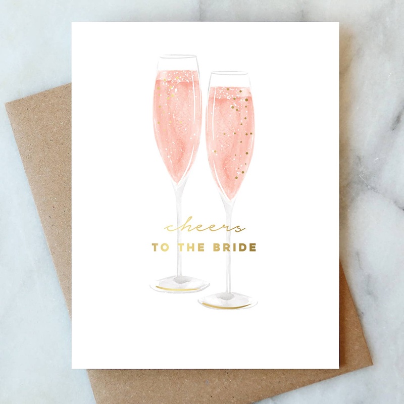 Bubbles For the Bride Card