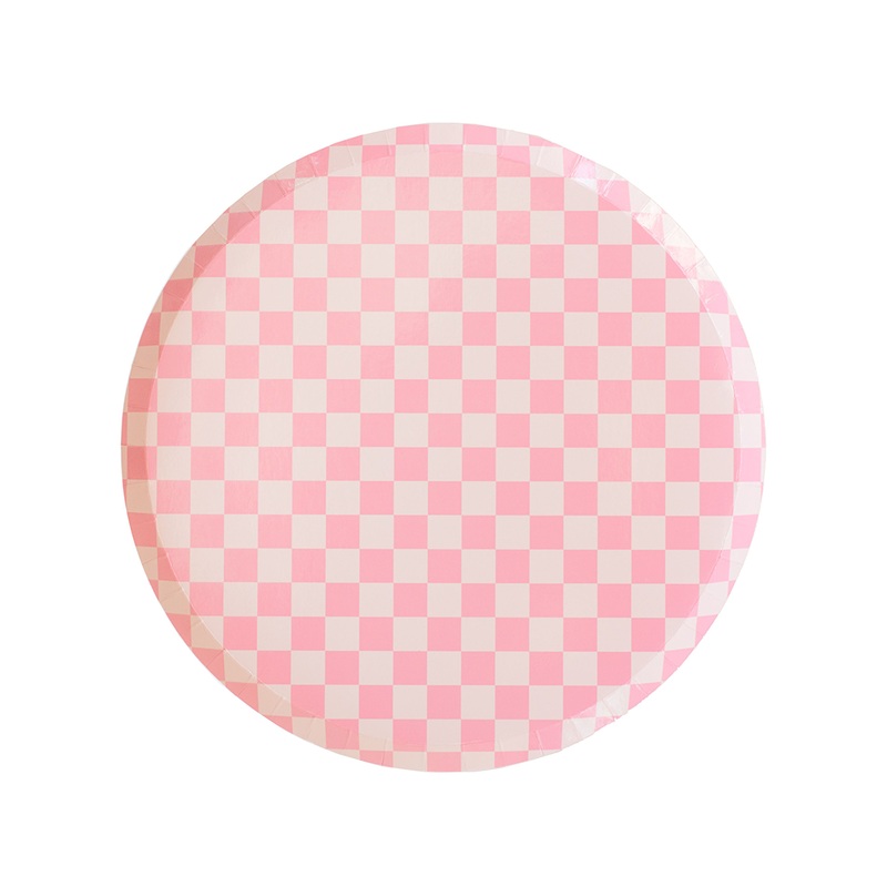 Check It! Tickle Me Pink Plates - Dessert Plate - 8 Pk.