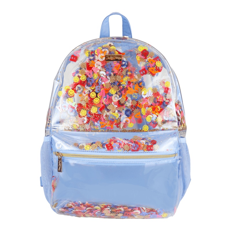 Little Letters Confetti Clear Backpack