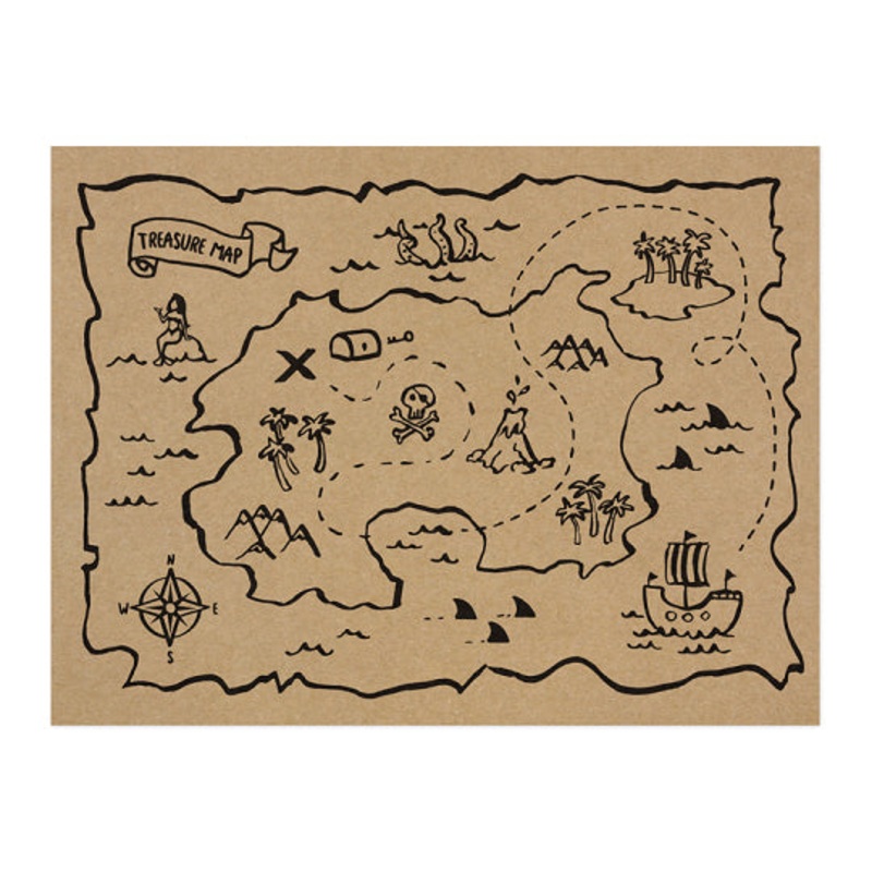 Pirate Party Paper Placemats (x6)