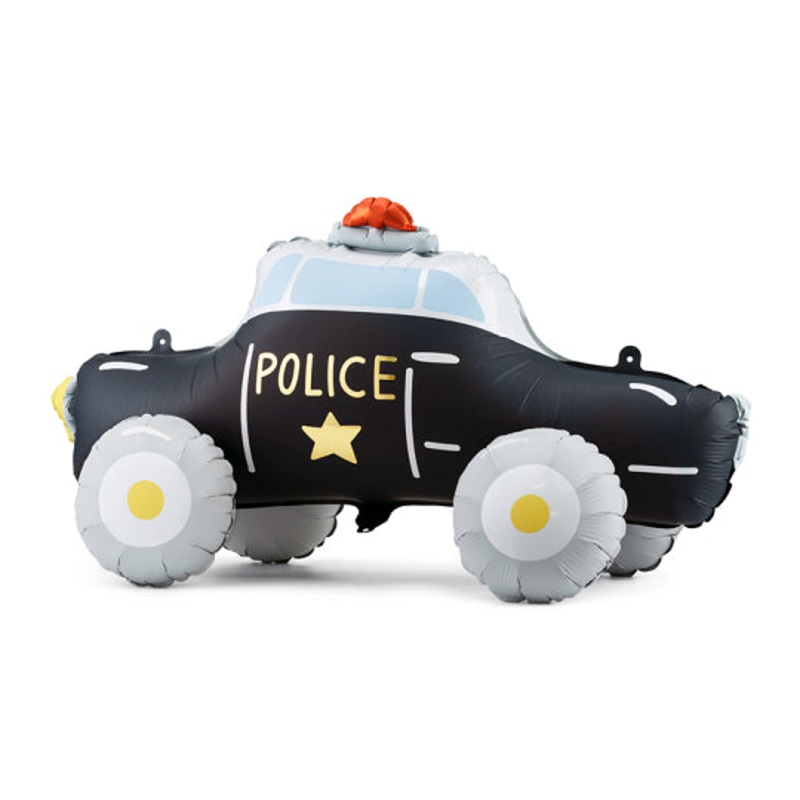 Standing Foil Balloon Police Car
