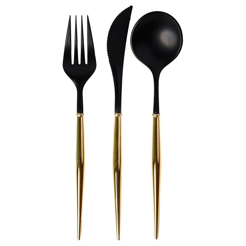 Black/Gold Cutlery