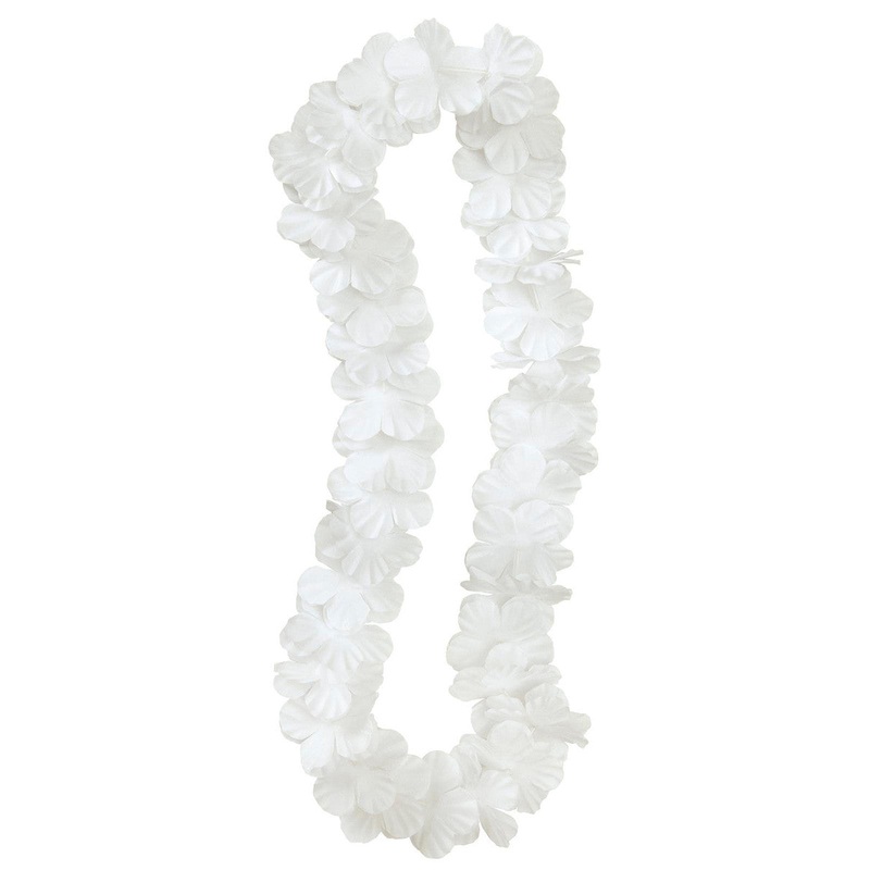 Luau Flower Lei - White