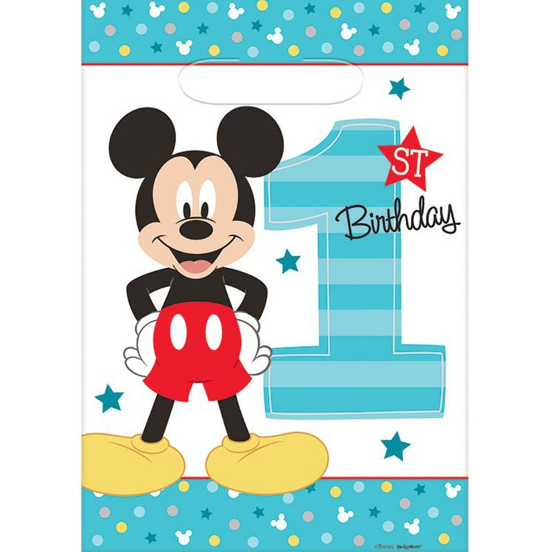 Mickey Mouse 1st Birthday Loot Bags