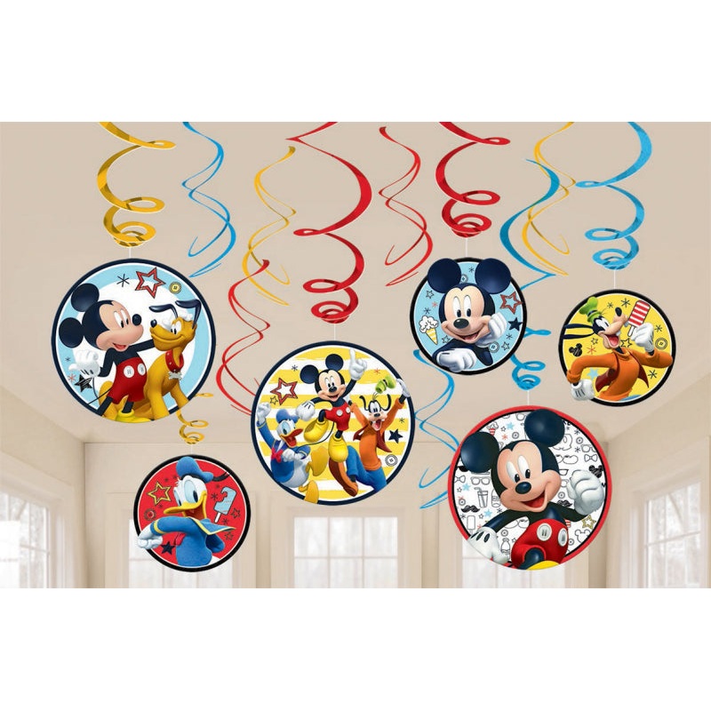Mickey Mouse Swirl Decorations