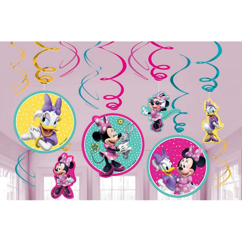 Minnie Mouse Swirl Decorations