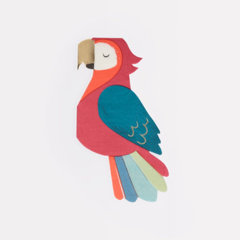 PARROT NAPKINS (x16)
