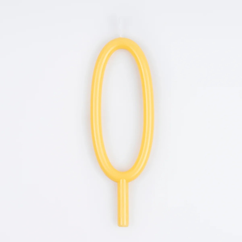 Slim Number Candle - 0
