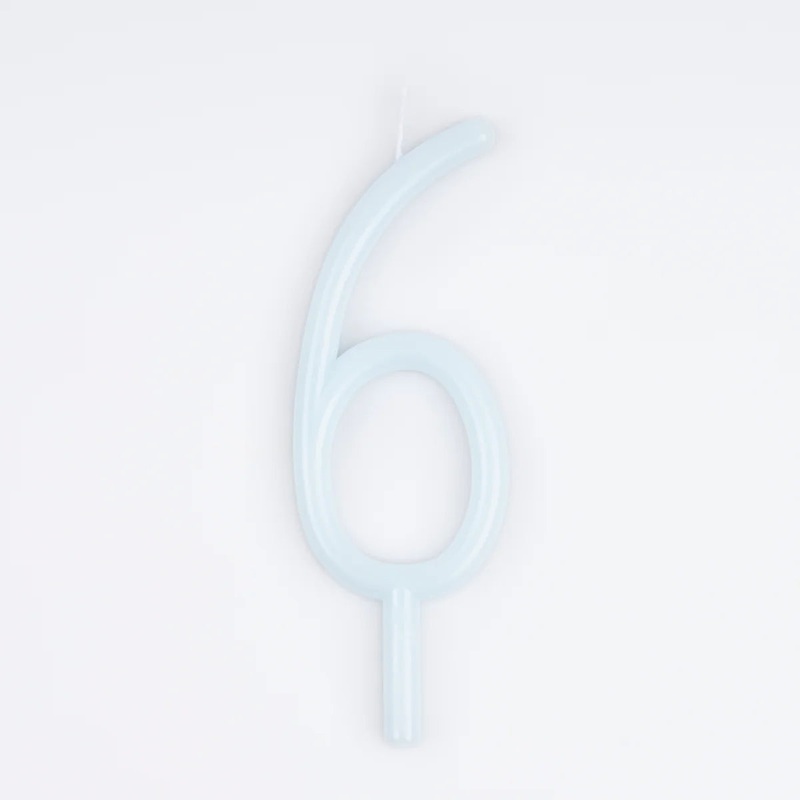 Slim Number Candle - 6