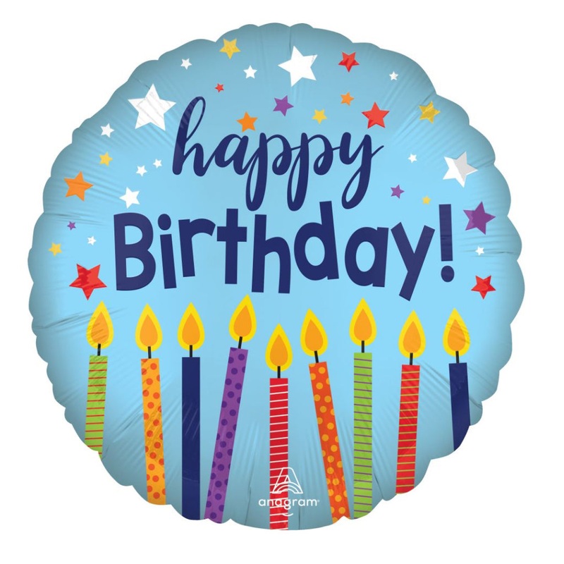 Standard Satin Happy Birthday Celebrate Balloon