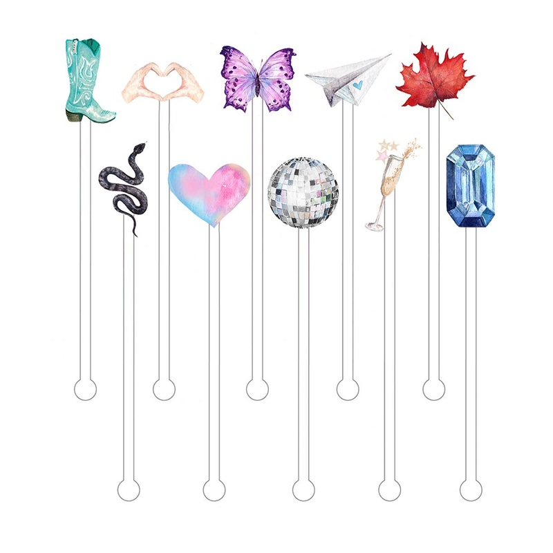 Taylor Swift Eras Tour Icons Stir Sticks Drink Stirrers