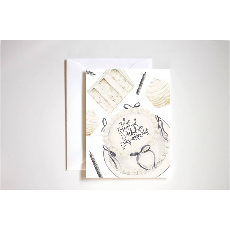 The tortured birthday department card