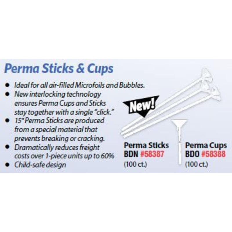 15" Plastic Perma Cups Qualatex