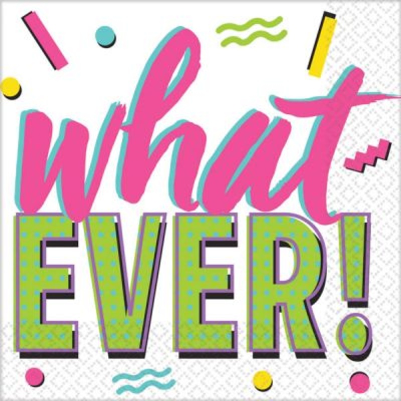 Awesome Party 80s Lunch Napkins - Pack of 16