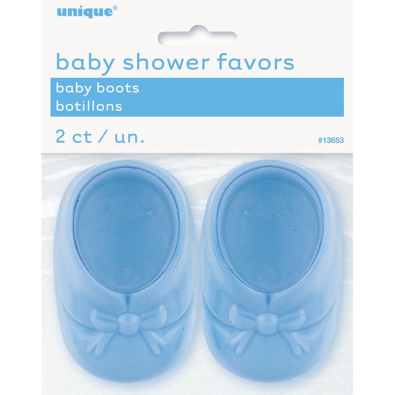 Baby Boots Blue Party Favors