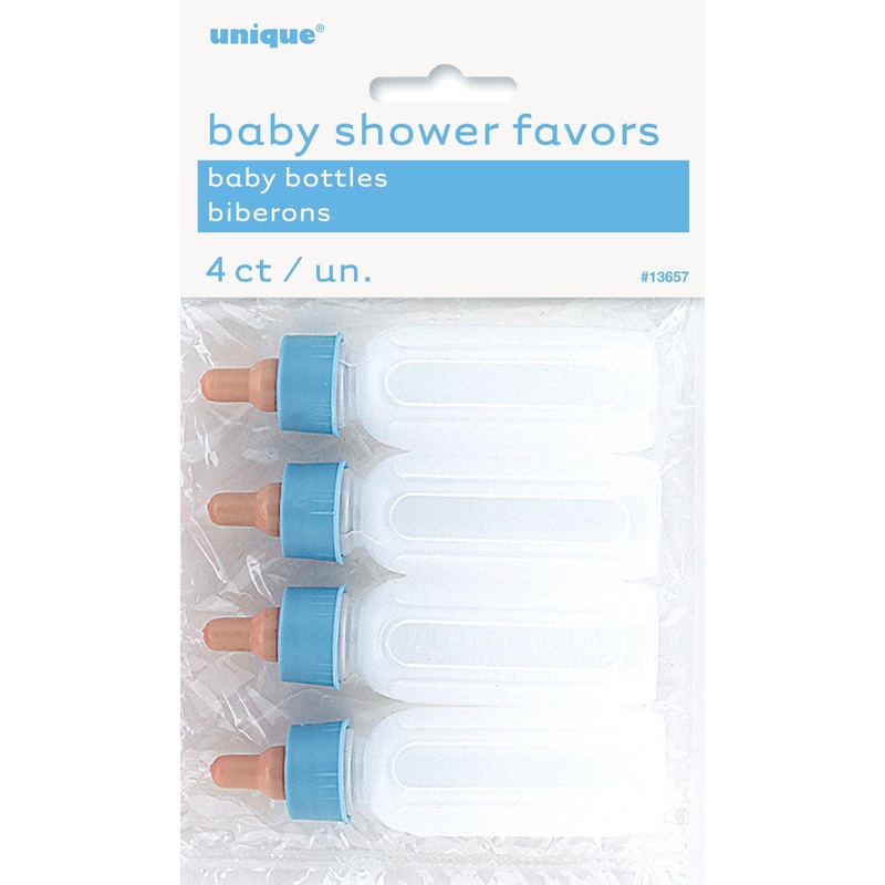 Baby Bottles With Blue Top Party Favors