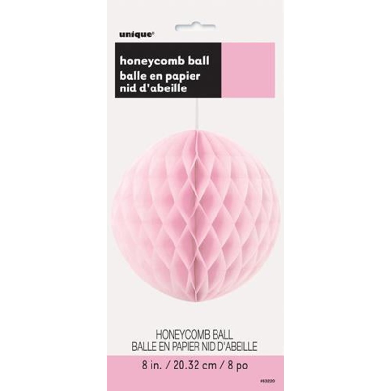 Paper Decoration Honeycomb Ball Lovely Pink 20cm
