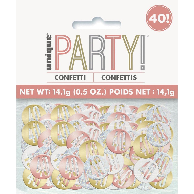 Rose Gold 40 Foil Confetti