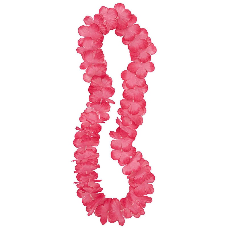 Luau Flower Lei - Hot Pink
