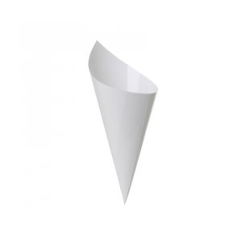 Paper Snack Cones White