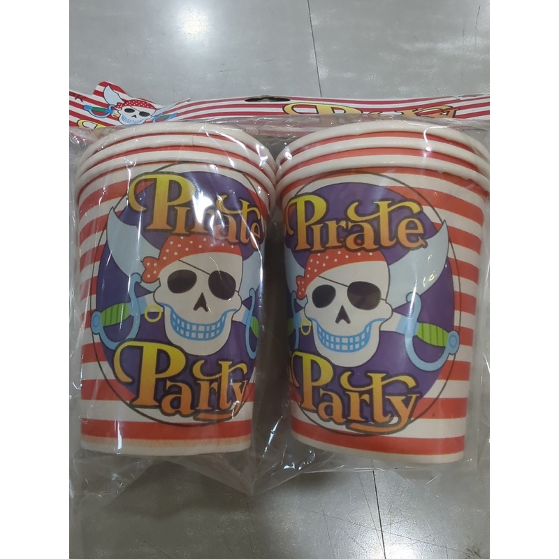 Pirates Treasure Paper Cups