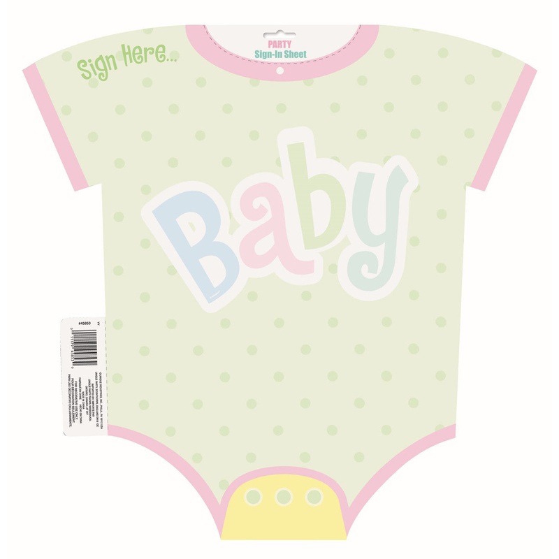 Polka Dots Baby Shower Sign In Cutout