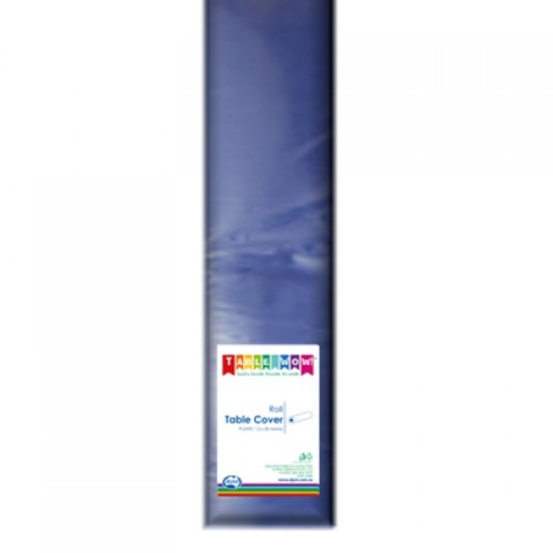 Royal Blue Plastic Tablecover Roll