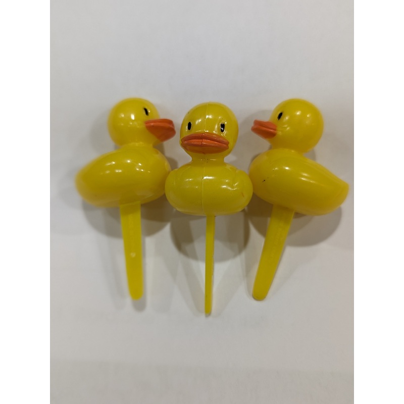 Yellow duck cupcake toppers