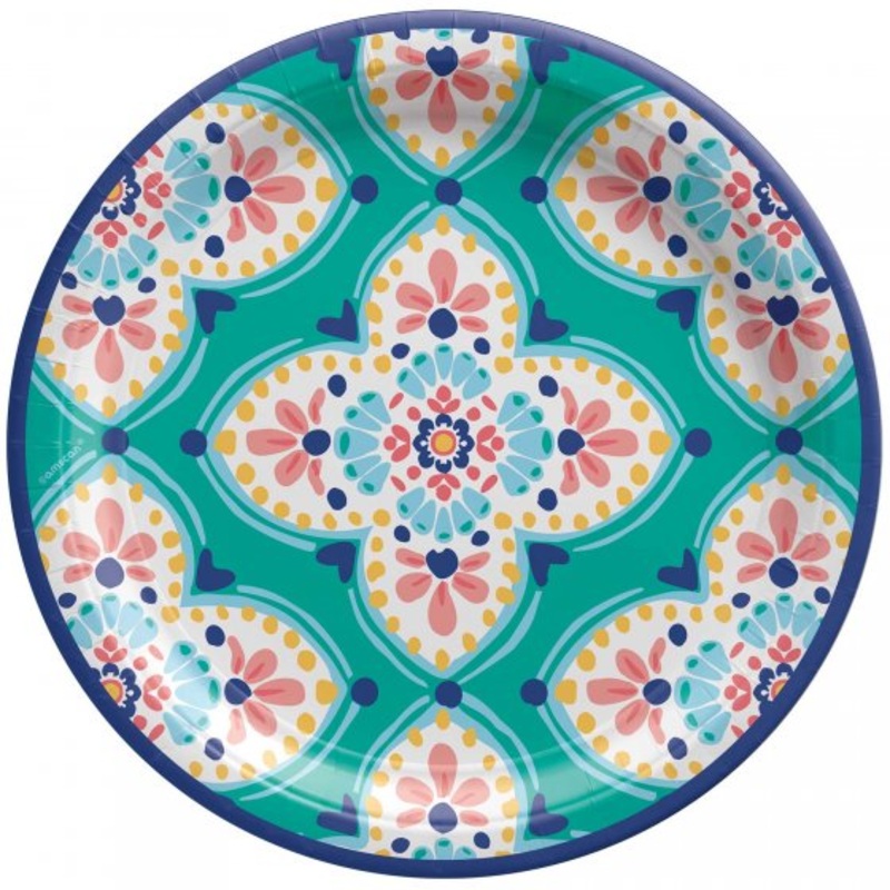 Boho Vibes Paper Dinner Plates