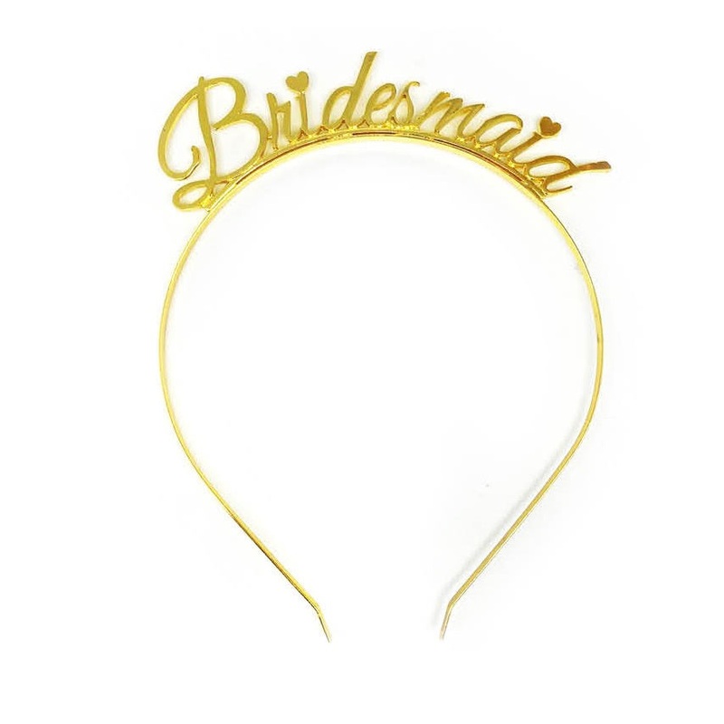 Bridesmaid Headband Gold
