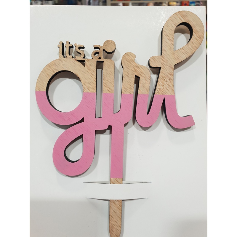 "It's a girl" Cake Topper