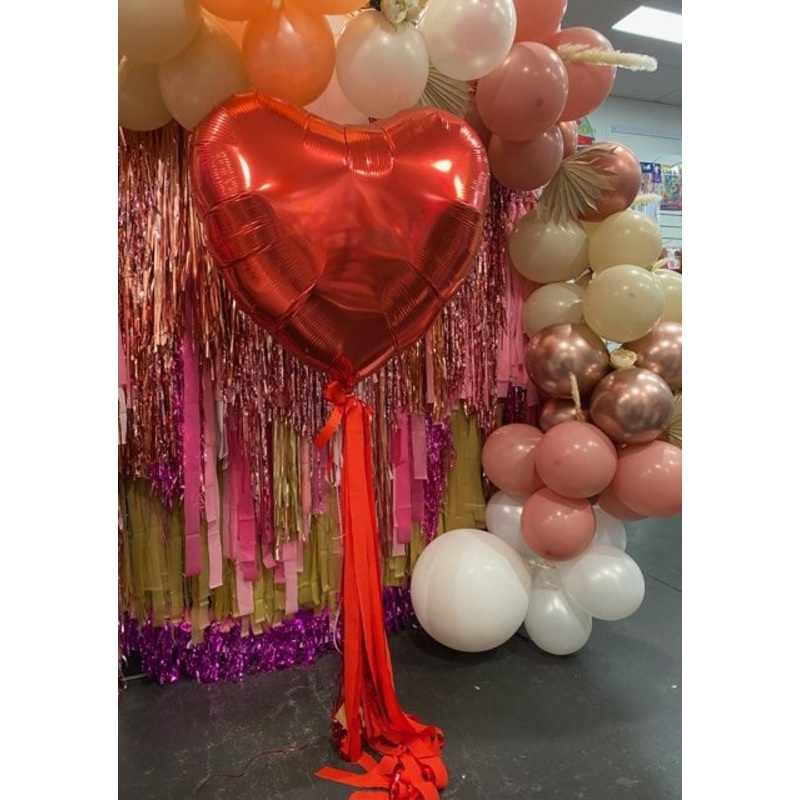 Jumbo Heart Balloon with tassels