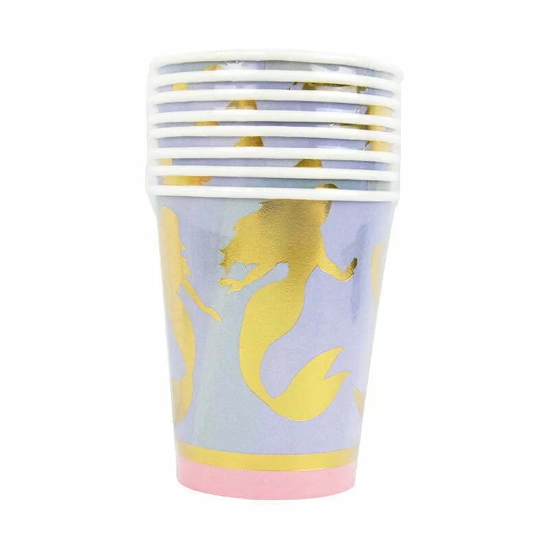 Mermaid Cups - Gold Mermaid
