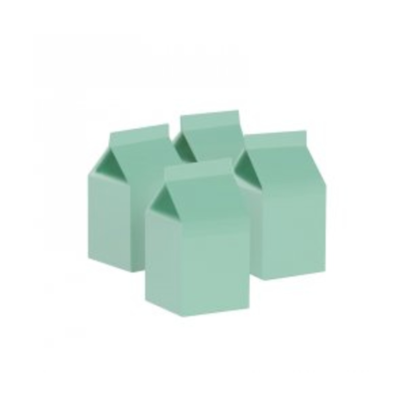 Milk Box Party Favours Mint Green