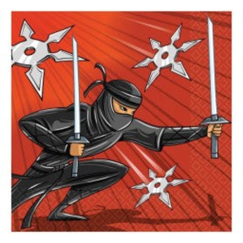 Ninja party lunch napkins