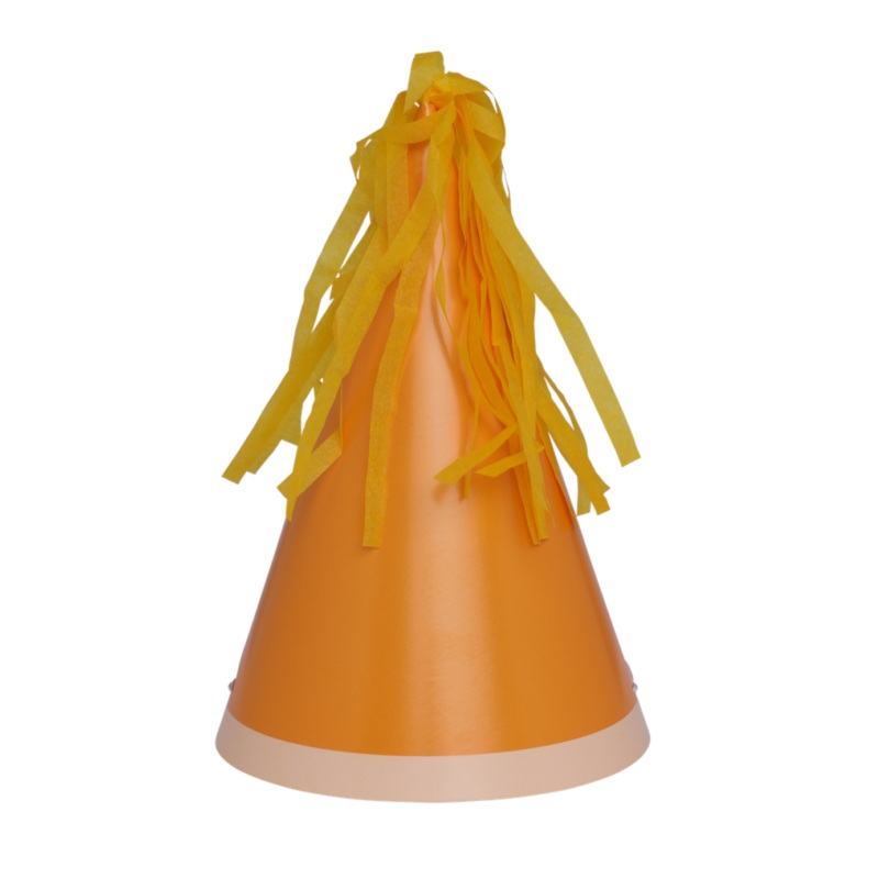 Orange Party Hats
