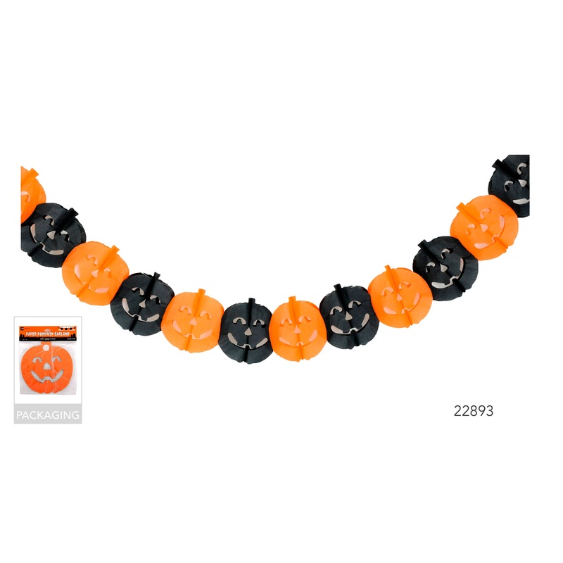 Paper Pumpkin Garland