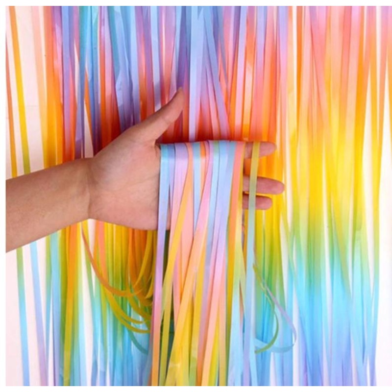 Pastel Shimmer Curtain