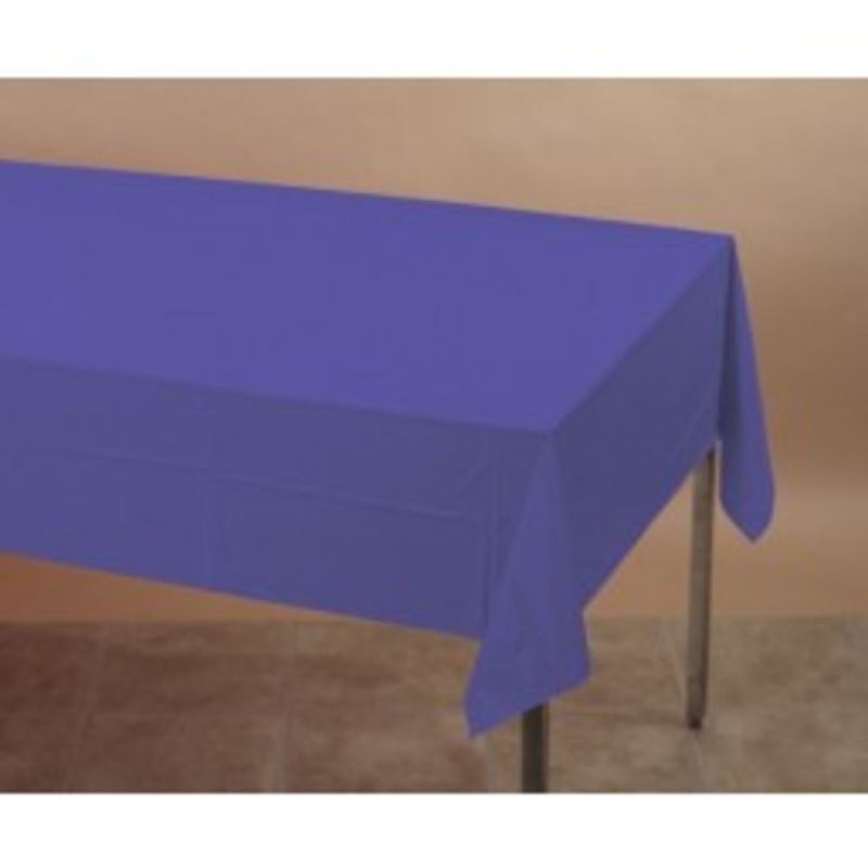 Purple Rectangle Plastic Tablecover