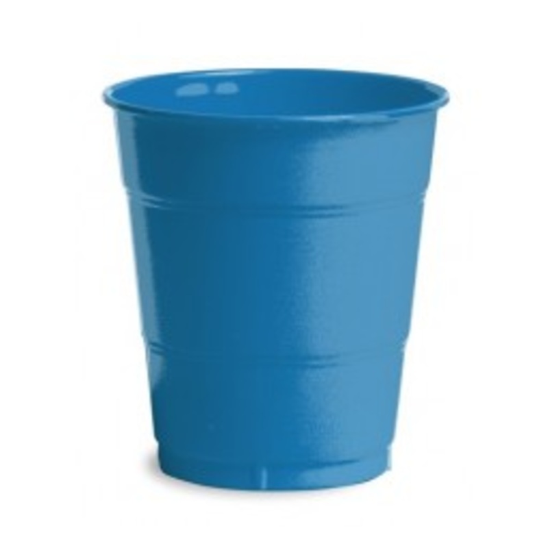Royal Blue Plastic Cups