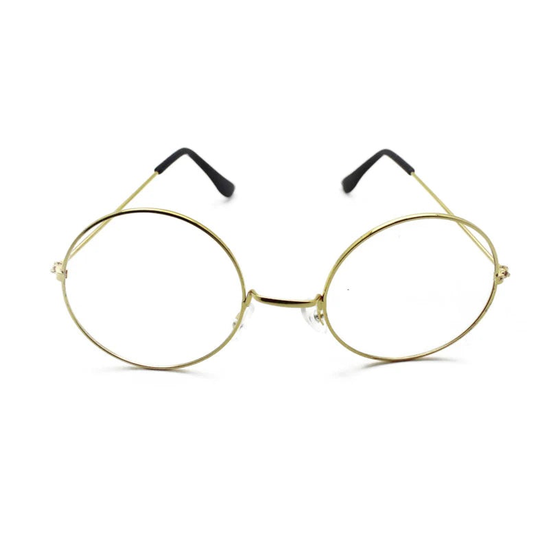 Santa or clear lensed Hippie Glasses
