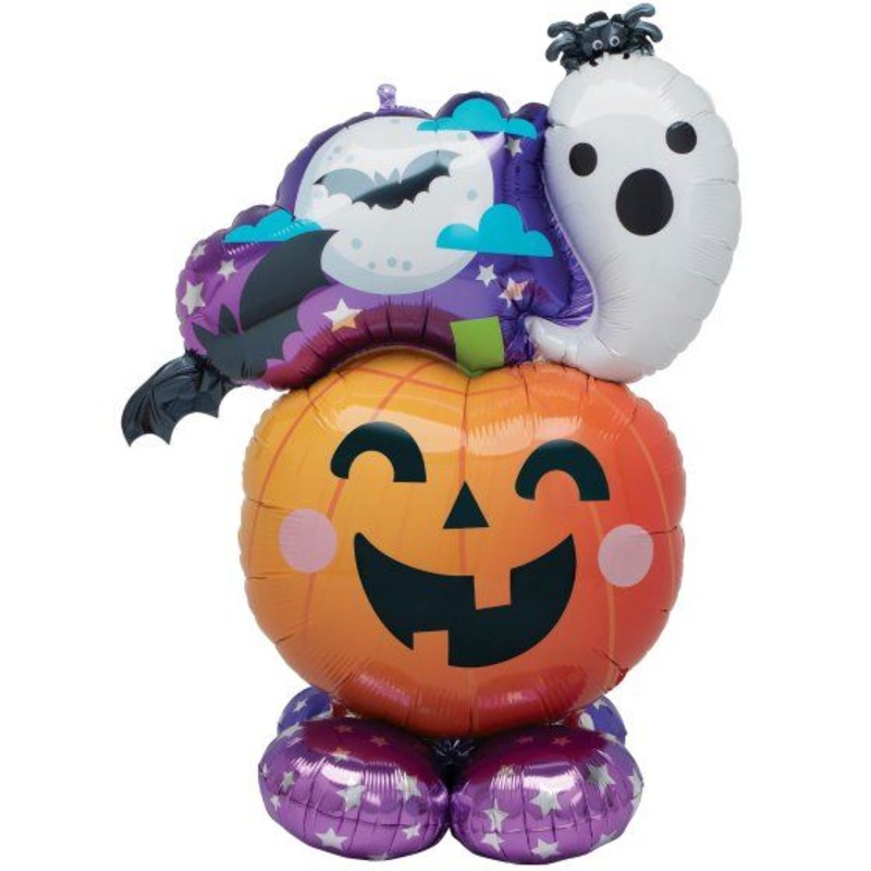 Anagram AirLoonz Fun & Spooky Ghost & Pumpkin (104cm x 134cm)