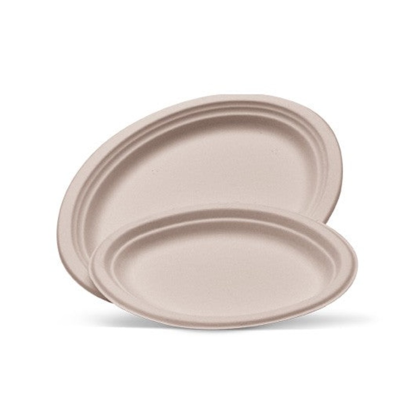 Bamboo Oval Plates 251x318mm